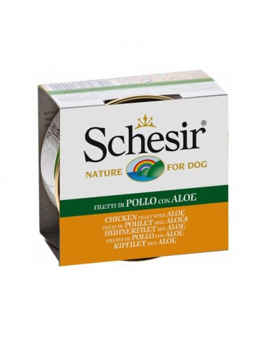 Schesir Dog σε Ζελέ με Κοτόπουλο & Αλόη 6x150g Schesir Dog σε Ζελέ με Κοτόπουλο & Αλόη 6x150g