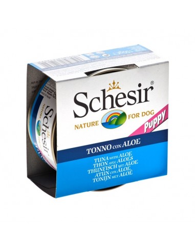Schesir Puppy σε Ζελέ με Τόνο & Αλόη 6x150g Schesir Puppy σε Ζελέ με Τόνο & Αλόη 6x150g