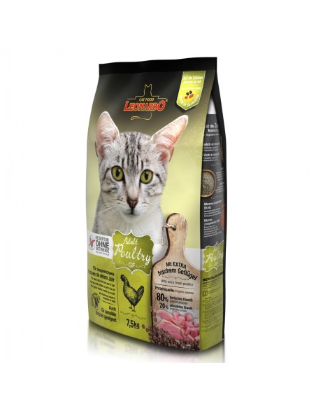 Leonardo Adult Poultry Grain Free 7,5kg Leonardo Cat Ξηρά Τροφή - 1
