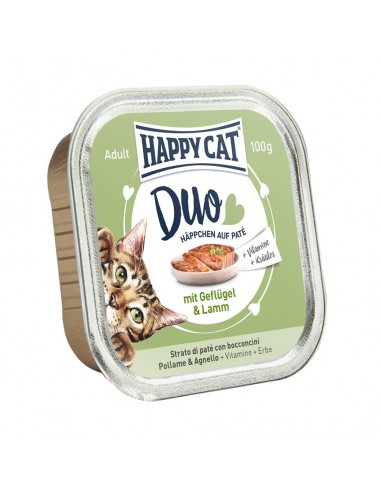 Happy Cat Duo Menu Πουλερικά-Αρνί 100g Happy Cat Duo Menu Πουλερικά-Αρνί 100g