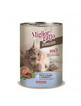 Miglior Gatto Sterilized πατέ Ψάρι & Γαρίδες 400g Miglior Gatto - 1