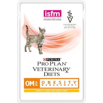Pro Plan Veterinary Diets OM St/Ox Obesity Management Κοτόπουλο 10x85gr Pro Plan Veterinary Diets Feline Wet - 2