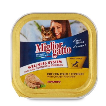 Miglior Gatto κεσεδάκι Πατέ με Κοτόπουλο & Κουνέλι 100g Miglior Gatto - 1
