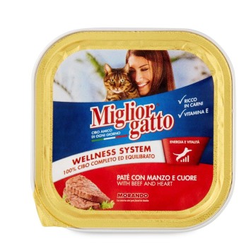 Miglior Gatto κεσεδάκι Πατέ με Μοσχάρι & Καρδιά 100g Miglior Gatto - 1