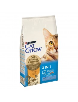 Cat Chow Feline 3 σε 1 Γαλοπούλα 15kg