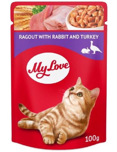 MY LOVE RAGOUT με ΚΟΥΝΕΛΙ & ΓΑΛΟΠΟΥΛΑ 100gr MY LOVE RAGOUT με ΚΟΥΝΕΛΙ & ΓΑΛΟΠΟΥΛΑ 100gr
