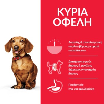 HILL'S SCIENCE PLAN Adult Perfect Weight Small & Mini Breed με Κοτόπουλο 1,2kg + 300gr Δώρο Hill's Science Plan Canine - 2