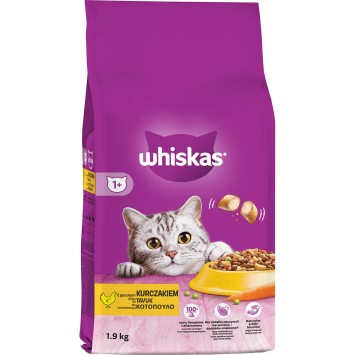 WHISKAS® Adult Πλήρης Ξηρή Τροφή Γάτας με Κοτόπουλο 14kg Whiskas - 3