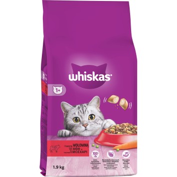 WHISKAS® Adult Πλήρης Ξηρή Τροφή Γάτας με Μοσχάρι 14kg Whiskas - 3
