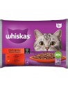 WHISKAS® Φακελάκι Adult Πλήρης Υγρή Τροφή Γάτας Επιλεγμένο Κρέας σε Σάλτσα 4x85g