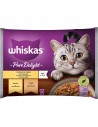 WHISKAS® Pure Delight Adult Πλήρης Υγρή Τροφή Γάτας Τρυφερά Κομμάτια Πουλερικών σε Ζελέ Φακελάκι
4x85g