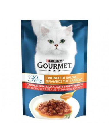 Gourmet Perle Φιλετάκια ''Θριαμβος'' της Σάλτσας σε Σάλτσα με Βοδινό 85g Gourmet Perle Φιλετάκια ''Θριαμβος'' της Σάλτσας σε Σάλτσα με Βοδινό 85g