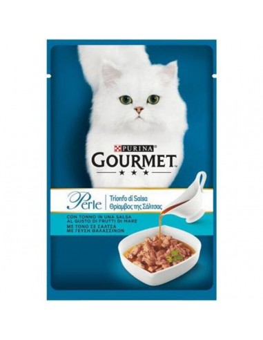 Gourmet Perle Φιλετάκια ''Θριαμβος'' της Σάλτσας σε σάλτσα με Τόνο 85g Gourmet Perle Φιλετάκια ''Θριαμβος'' της Σάλτσας σε σάλτσα με Τόνο 85g