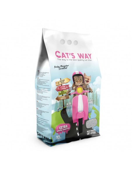 Cat's Way Άμμος Μπετονίτη με Άρωμα Πούδρας 10Lt Cat's Way - 1