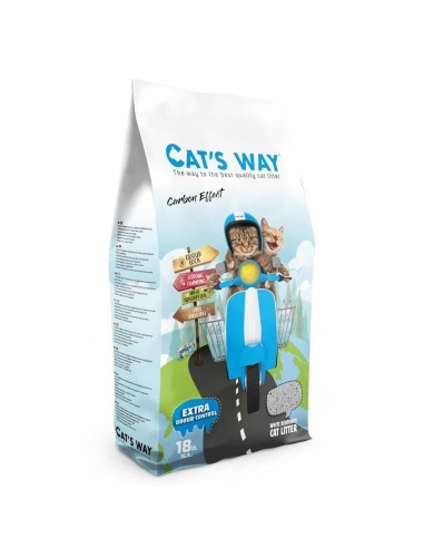 Cat's Way Άμμος Μπετονίτη με Ενεργό Άνθρακα 18Lt Cat's Way Άμμος Μπετονίτη με Ενεργό Άνθρακα 18Lt