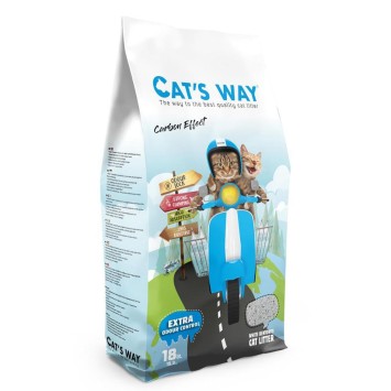 Cat's Way Άμμος Μπετονίτη με Ενεργό Άνθρακα 18Lt Cat's Way - 1