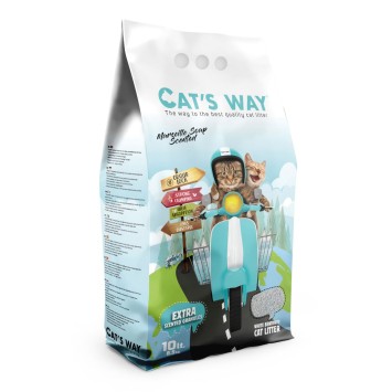 Cat's Way Άμμος Μπετονίτη με Άρωμα Σαπούνι Μασσαλίας 10Lt Cat's Way - 1