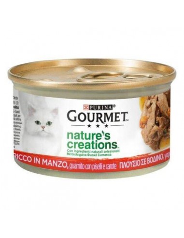 Purina Gourmet Nature's Creations Βοδινό Γαρνιρισμένο με Αρακά & Καρότα 85gr