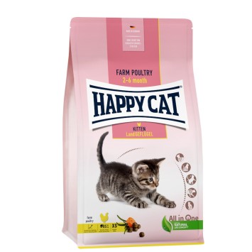 Happy Cat Supreme Kitten Πουλερικά Geflugel 1,3kg