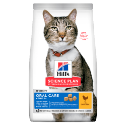 HILL'S Science Plan Adult Oral Care για γάτες με Κοτόπουλο 1,5kg Hill's Science Plan Feline - 1