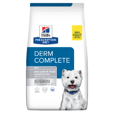 PD Canine Derm Complete Mini 1kg Τροφή για Σκύλους Hill's Prescription Diet Canine - 1