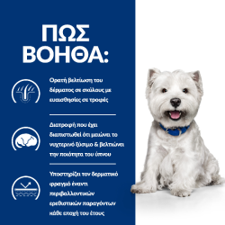PD Canine Derm Complete Mini 1kg Τροφή για Σκύλους Hill's Prescription Diet Canine - 2