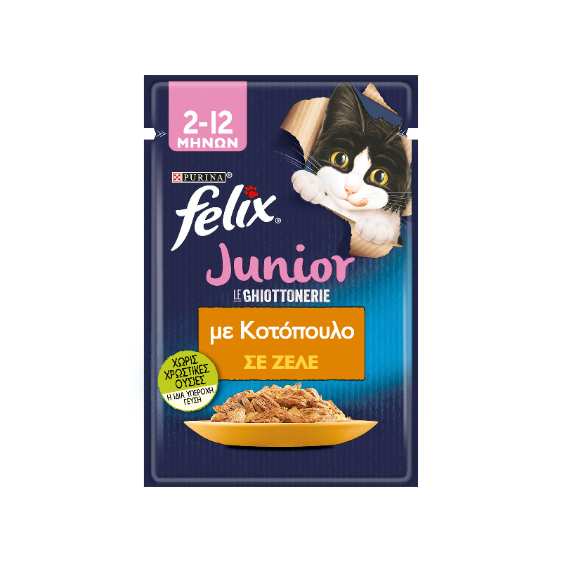 Felix Junior με Κοτόπουλο σε ζελέ 85g Felix Junior με Κοτόπουλο σε ζελέ 85g