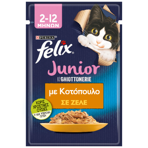 Felix Junior με Κοτόπουλο σε ζελέ 85g  - 1