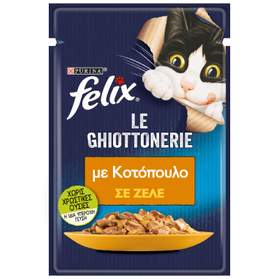Felix με Κοτόπουλο σε Ζελέ 85g Purina Felix - 1