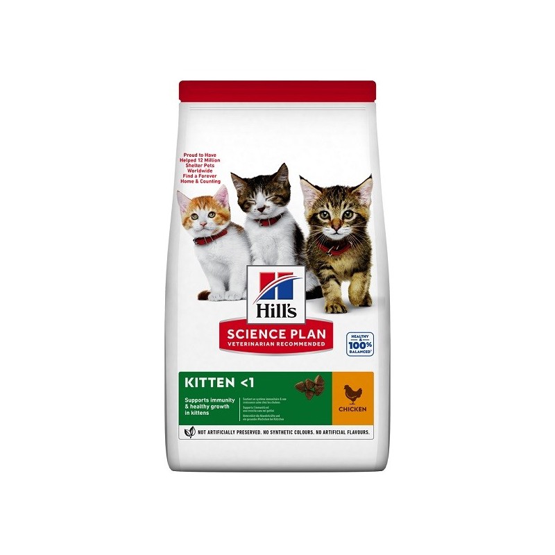 Hill's Science Plan Kitten with chicken 1kg + 500g Free Hill's Science Plan Kitten with chicken 1kg + 500g Free