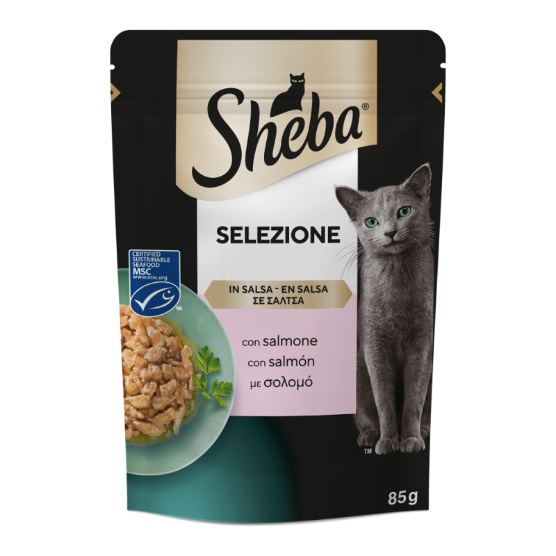 Sheba Σολομός σε σάλτσα 85g Sheba Σολομός σε σάλτσα 85g