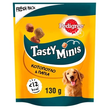 Pedigree Tasty Minis με Κοτόπουλο και Πάπια 130g Pedigree Snacks - 1