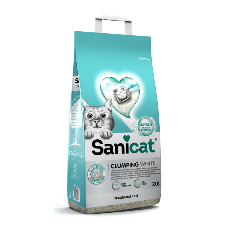 Sanicat Clumping White Fragrance Free 20lt Sanicat Clumping White Fragrance Free 20lt