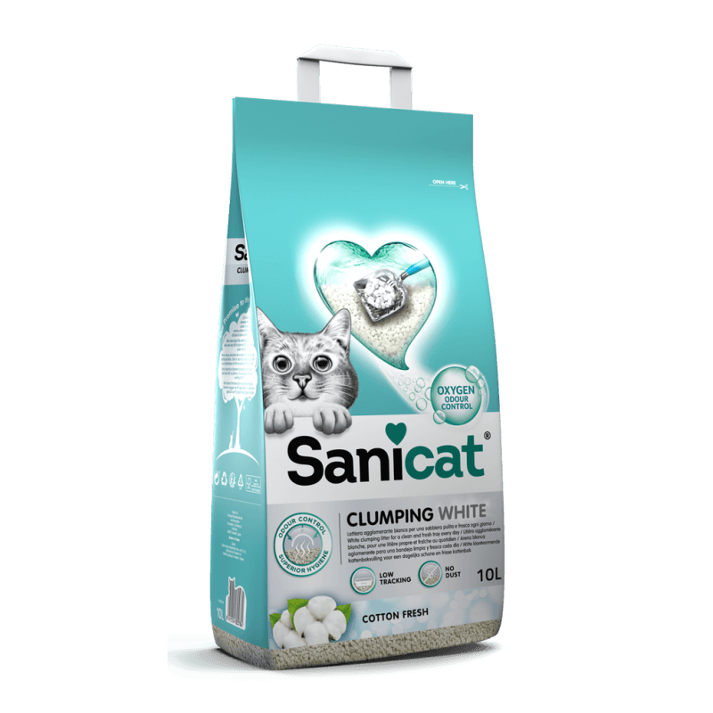 Sanicat Clumping White Cotton Fresh 10lt Sanicat Clumping White Cotton Fresh 10lt