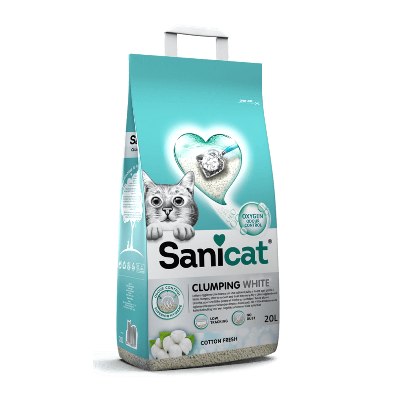 Sanicat Clumping White Cotton Fresh 20lt Sanicat Clumping White Cotton Fresh 20lt