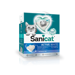 Sanicat Active White Ultra Clumping Fragrance Free 10lt(Box) Sanicat - 1