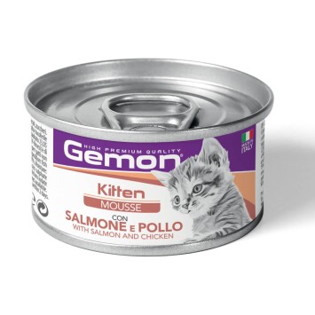 Gemon Cat Mousse Kitten Salmon & Chicken 85g Gemon - 1