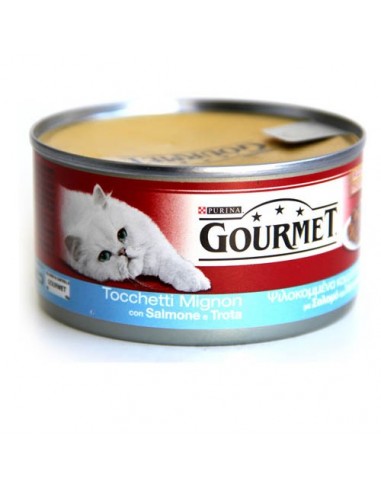 Gourmet Ψιλοκομμένα Κομμάτια Σολομού & Πέστροφας 195g Gourmet Ψιλοκομμένα Κομμάτια Σολομού & Πέστροφας 195g