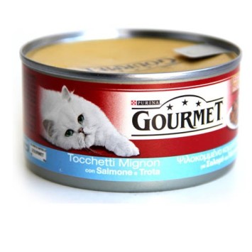 Gourmet Ψιλοκομμένα Κομμάτια Σολομού & Πέστροφας 195g Purina Gourmet - 1