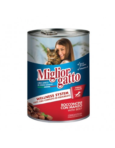 Miglior Gatto μπουκιές με Μοσχάρι 400g Miglior Gatto μπουκιές με Μοσχάρι 400g