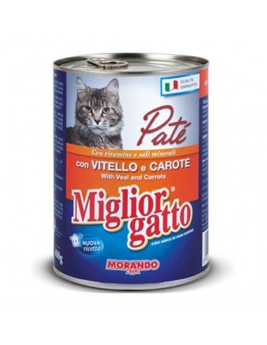 Miglior Gatto Πατέ με Μοσχάρι και Καρότα 400g Miglior Gatto Πατέ με Μοσχάρι και Καρότα 400g