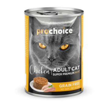Prochoice Cat Food Cans Grain Free With Chicken 400gr Pro Choice - 1