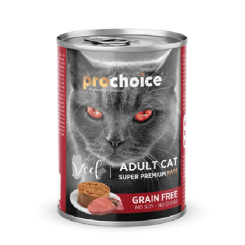 Prochoice Cat Food Cans Grain Free With Veal 400gr Pro Choice - 1