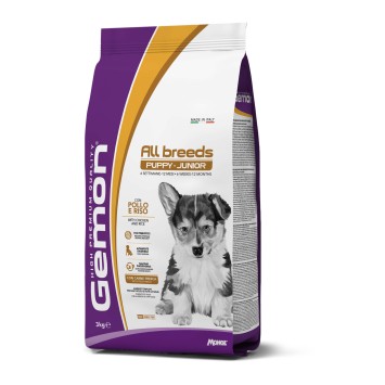 Gemon Puppy & Junior All Breeds για Σκύλους με Κοτόπουλο & Ρύζι 3kg Gemon - 1