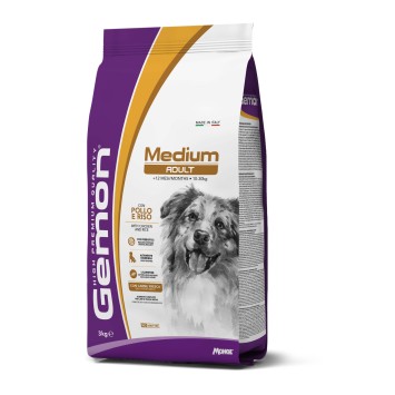 Gemon Adult Medium για Σκύλους με Κοτόπουλο & Ρύζι 3kg Gemon - 1
