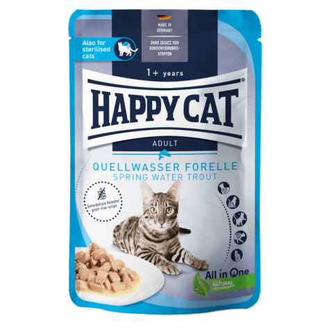 Happy Cat Grain Free - Meat in Sauce - ΠΕΣΤΡΟΦΑ 85gr Happy Cat Υγρή Τροφή - 1