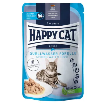 Happy Cat Grain Free - Meat in Sauce - ΠΕΣΤΡΟΦΑ 85gr Happy Cat Υγρή Τροφή - 1