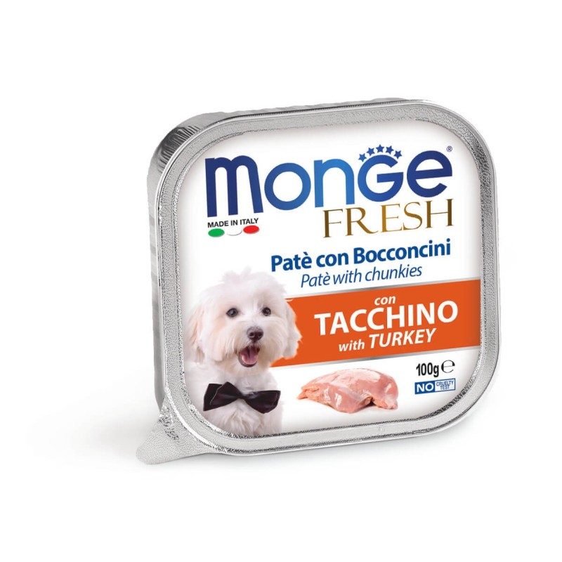 Monge Fresh Adult για Σκύλους Πατέ & Κομματάκια με Γαλοπούλα 100g Alucups Monge Fresh Adult για Σκύλους Πατέ & Κομματάκια με Γαλοπούλα 100g Alucups
