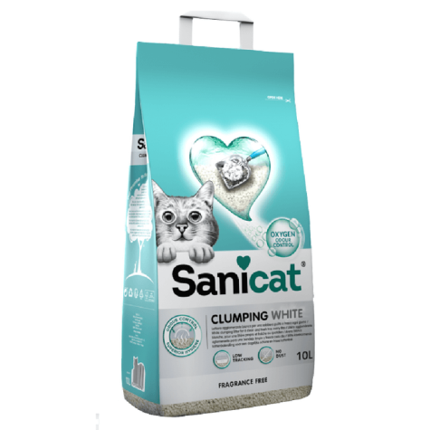 Sanicat Clumping White Χωρίς άρωμα 10lt