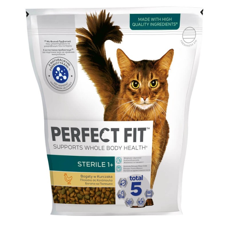 Perfect Fit Cat Sterilised 1+ με Κοτόπουλο 750g